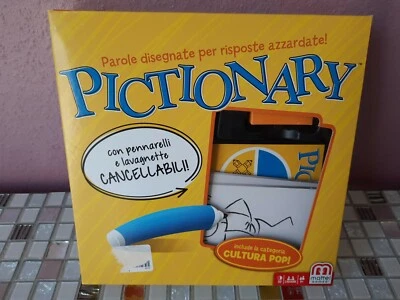 ♛ PICTIONARY ♛ Sprache Italienisch Mattel DPR76 Spiel Partyspiel Familie Lustig - Bild 1 von 4