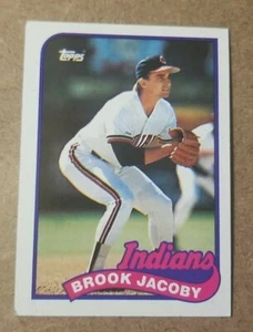 Tarjeta de béisbol Brook Jacoby 1989 Topps Cleveland Indians #739 - Imagen 1 de 2