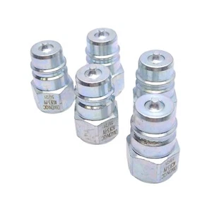 Lotto di 5 tappi per valvole a fungo agricole Dixon AG3F3-PV, 3/8 pollici NPTF, 4000 PSI - Foto 1 di 4