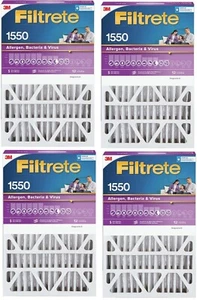3M NDP02-4IN-4 Filtrete 20" x 20" x 4" Allergen Furnace Air Filters - Pack of 4 - Picture 1 of 3