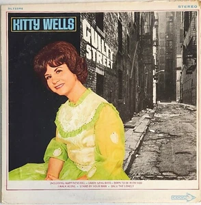AUTOGRAPHED Kitty Wells Guilty Street 1967 Vintage  LP Record - Imagen 1 de 7