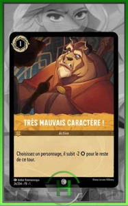 Très Mauvais Caractère ! - 26/204 - Chapitre 1 - Carte Lorcana Française Neuve - Picture 1 of 1