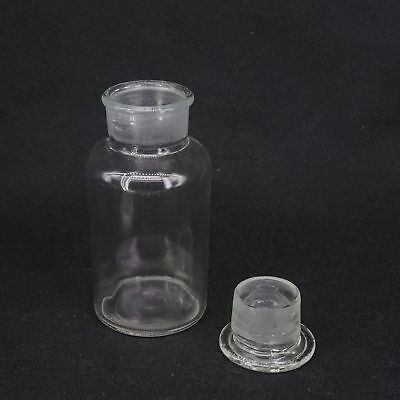 60-2500 Clear Glass Jar Wide Mouthed Reagent Bottle Chemical Experiment Ware • 11.98£
