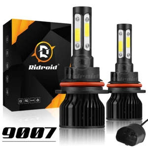 9007 4 caras faros LED bombillas Hi/Lo para Ford F-150 1992-2003 F-250 1992-1999 - Imagen 1 de 12