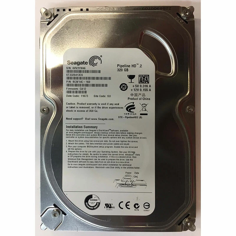 ST3320413CS - Seagate 320GB 7200 RPM SATA 3.5" HDD - Image 1 of 1