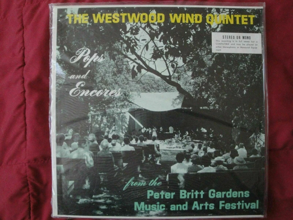 The Westwood Wind Quintet of Los Angeles "Pops and Encores" Mint Sealed Vinyl Lp Foto 1 de 3
