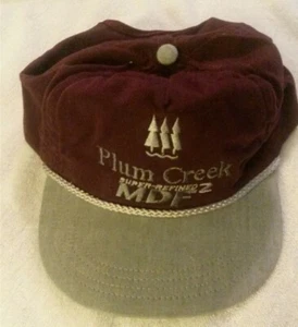 Vintage "Plum Creek super refined z MDF" Hat Cap one size fits all - Picture 1 of 3