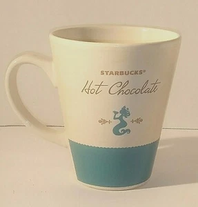 Starbucks 2010 Hot Chocolate Coffee Mug Cup Turquoise Blue Siren Mermaid 15 oz - Picture 1 of 6