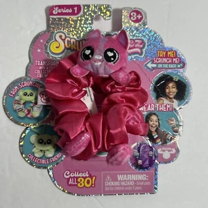 Scrunchmiez Scrunch Miez Series 1 Hair Scrunchie White & Blue Cat  - Picture 1 of 6