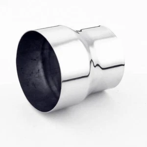 Adaptador reductor de tubo de escape de acero inoxidable pulido 5" ID a 4" OD 304 - Imagen 1 de 4