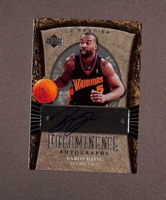 Autógrafos UD Premier Preeminence 2006 #PE-BD Baron Davis automático/50 Foto 1 de 3