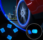 SKODA 4x Glow In Dark Car Tire Valve Cover Wheel Tyre Rim Stem Cap 