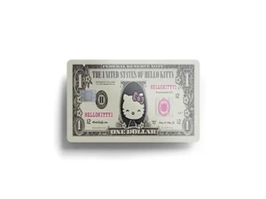 Carte de crédit verte Hello Kitty Cash peau - Photo 1 sur 10