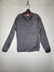 Merrell Mens L Gray Full Zip Fleece Sweater Selectwick - Picture 1 of 8