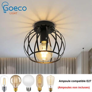 Vintage Industrie Deckenleuchte Deckenlamp E27 Wohnzimmer Küche Flur Lampe Retro - Bild 1 von 11