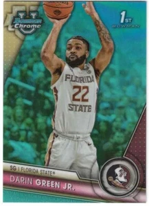 DARIN GREEN JR 23/24 Bowman Chrome U University 1st AQUA Refractor / 299 - Picture 1 of 2