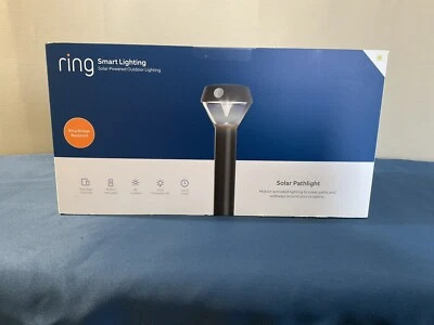 NEW | Ring Solar Path lights Outdoor Motion Activated Black - Image 1 of 4