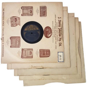 VINTAGE 1930s Vinyl Lot 78 Record DECCA 5 PACK Bing Crosby The Old Daken Bucket - Picture 1 of 12