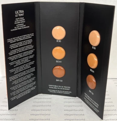 2x CHANEL ULTRA LE TEINT Flawless Finish Foundation B30, BD91, BR132, Sample - Image 1 of 3