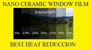 Película para ventana 70 % nano tinte cerámico residencial automático 60"x15' 2 capas Intersolar® EE. UU. - Imagen 1 de 1