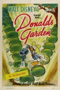 DONALD'S GARDEN MOVIE POSTER Donald Duck RARE VINTAGE - PRINT IMAGE PHOTO -PW0 - Picture 1 of 1