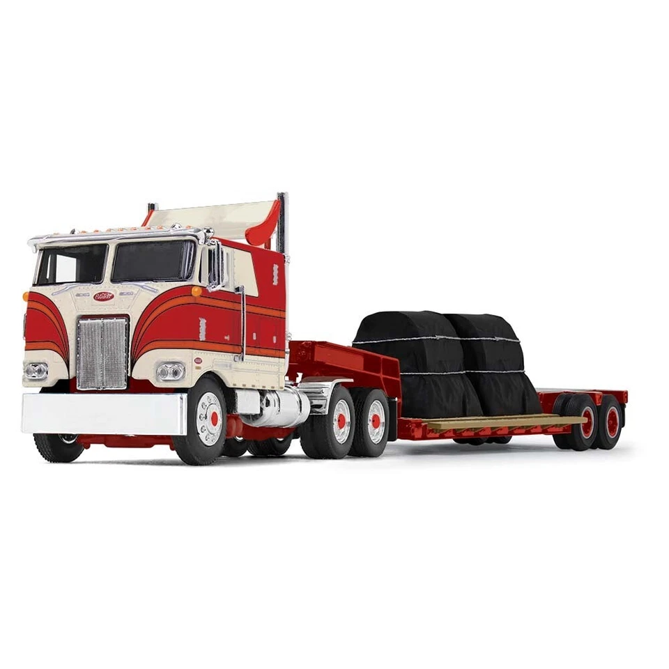 DCP CREAM RED PETERBILT 352 COE 110 SLEEPER TURBO WINGS 1/64 60-1308 - Image 1 of 1