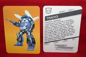 Hasbro Transformers Card Tracks 1985 #5 Autobots serie 1 - Imagen 1 de 2