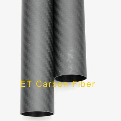 1-2pcs 3K Carbon Fiber Tube OD42mm x ID40mm xLength 330mm 500mm Twill Matte - Image 1 of 3