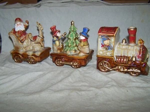 Kurt S. Adler Weihnachtsaufsteller "Santa's Train" (3 Stück) - Bild 1 von 14