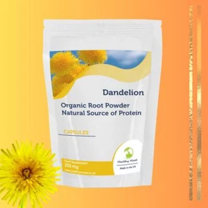 Dandelion Root Powder 250mg Source of Protein Vitamins 120 Capsules - Picture 1 of 4