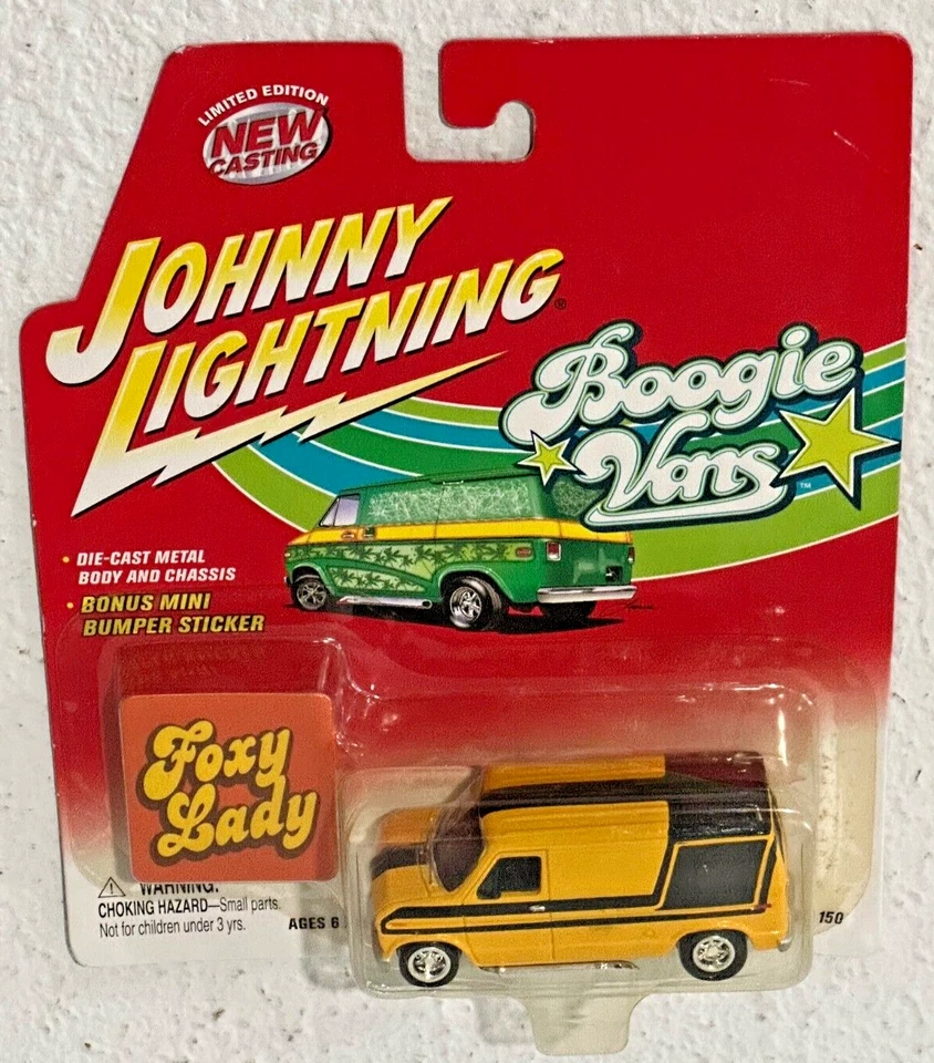 Johnny Lightning 1/64 Boogie Vans Foxy Lady 1976 Ford Econoline 150 #360-02 - Image 1 of 1