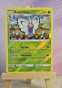 Juego de cartas coleccionables Pokémon: Butterfree (Holograma inverso) 3/149 - Sol y Luna - Estado casi nuevo - Imagen 1 de 2