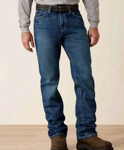 Ariat M4 FR Men's Jeans Size 48x32 Blue Wash Denim FR CAT 2112 - Picture 1 of 6