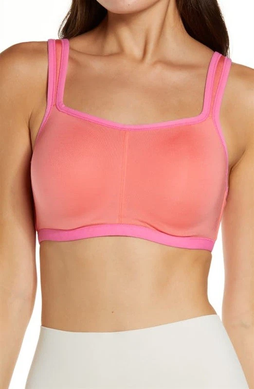 Natori Yogi 32G Yoga Sports Bra Melon & Pink 731050 127581