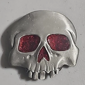 Vintage Totenkopf - Great American Products Pure Pewter Gürtelschnalle - Bild 1 von 5