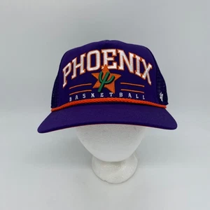 '47 Brand Phoenix Suns NBA Mesh Rope Snapback Hat Cap Purple Adjustable Mens - Picture 1 of 6