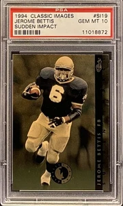 1994 Classic Images Sudden Impact Jerome Bettis #SI19 PSA 10 - Picture 1 of 3