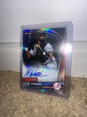 2019 Topps Finest - Autographs Jorge Posada #FA-JP (AU) - Image 1 of 3