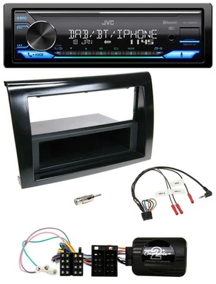 JVC Bluetooth DAB USB Lenkrad Autoradio für Fiat Bravo 2007-2014 - Bild 1 von 4