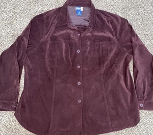Vintage Venezia Jeans Clothing Co Microsuede Blazer Jacket Size 22/24 - Picture 1 of 5