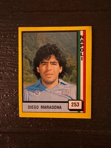 1989-90 Vallardi Il Grande Calcio 90 DIEGO MARADONA Napoli #253 FIGURINA STICKER - Foto 1 di 2