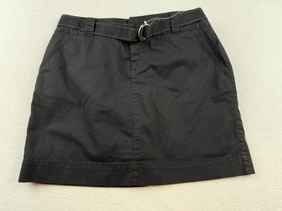 Falda corta Sonoma negra talla 8 nueva con etiquetas elástica ajuste original con cinturón Foto 1 de 4