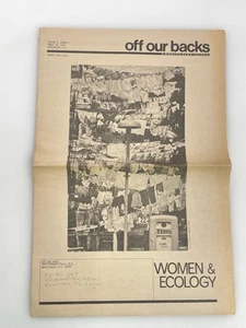 OFF OUR BACK A Woman's News-Journal ~ Marilyn Webb ~ Volume 1 Issue 3 Rare 1970 - Bild 1 von 5