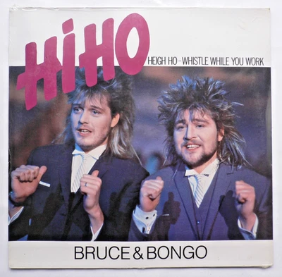 "NEU"  12" BRUCE & BONGO - HI HO/WHISTLE WHILE YOU WORK - GER 1986 - ARIOLA - Bild 1 von 2