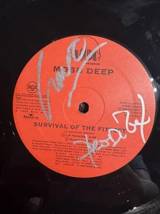 SIGNED Mobb Deep “Survival Of The Fittest” Vinyl Autographed By Prodigy & Havoc - Picture 1 of 5