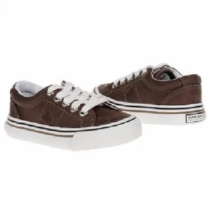 SPERRY TopSider Castaway BROWN LEATHER Sneakers NIB LITTLE Boys Sz 11 EUR 28.5 - Picture 1 of 2