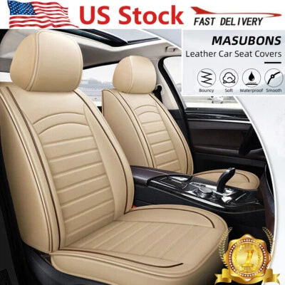 For Mitsubishi Eclipse PU Leather Full Set Car Seat Covers Front Cushions  Foto 1 de 4