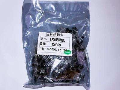 Nueva bolsa 500 piezas LF0038 38 kHz módulo infrarrojo receptor IR de 3 pines 5x5x3,6 Foto 1 de 4