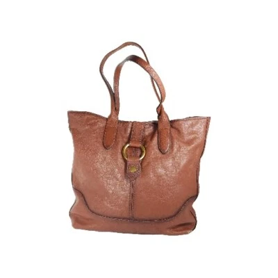 Frye коньяк женщин коричневый кожаный Xtra большое кольцо сумка с короткими ручками сумочка Дамская сумка - Изображение 1 из 4