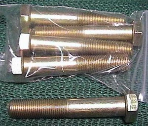 5 LOT 1/2"DIA-20TPI X 3"L ZINC COATED GRADE 5 HEX HEAD BOLTS BAGGED - Picture 1 of 1